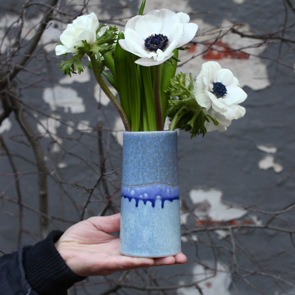 Sustainable Vase - Blue Freckles