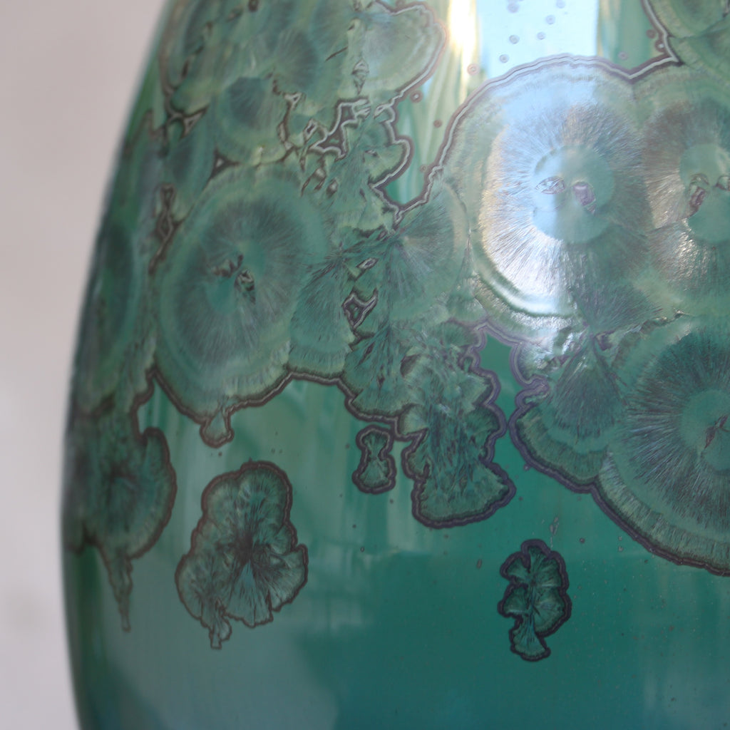 Crystal vase - Copenhagen Green