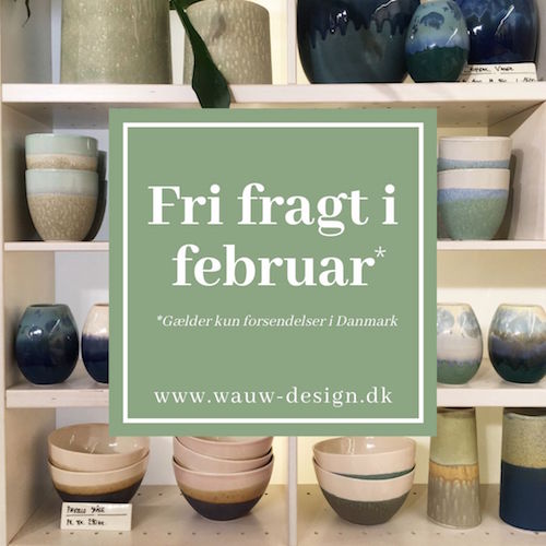 Fri fragt i februar (gælder kun levering i Danmark)