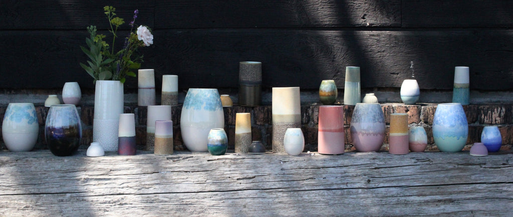 Håndlavede keramik vaser lavet i Danmark