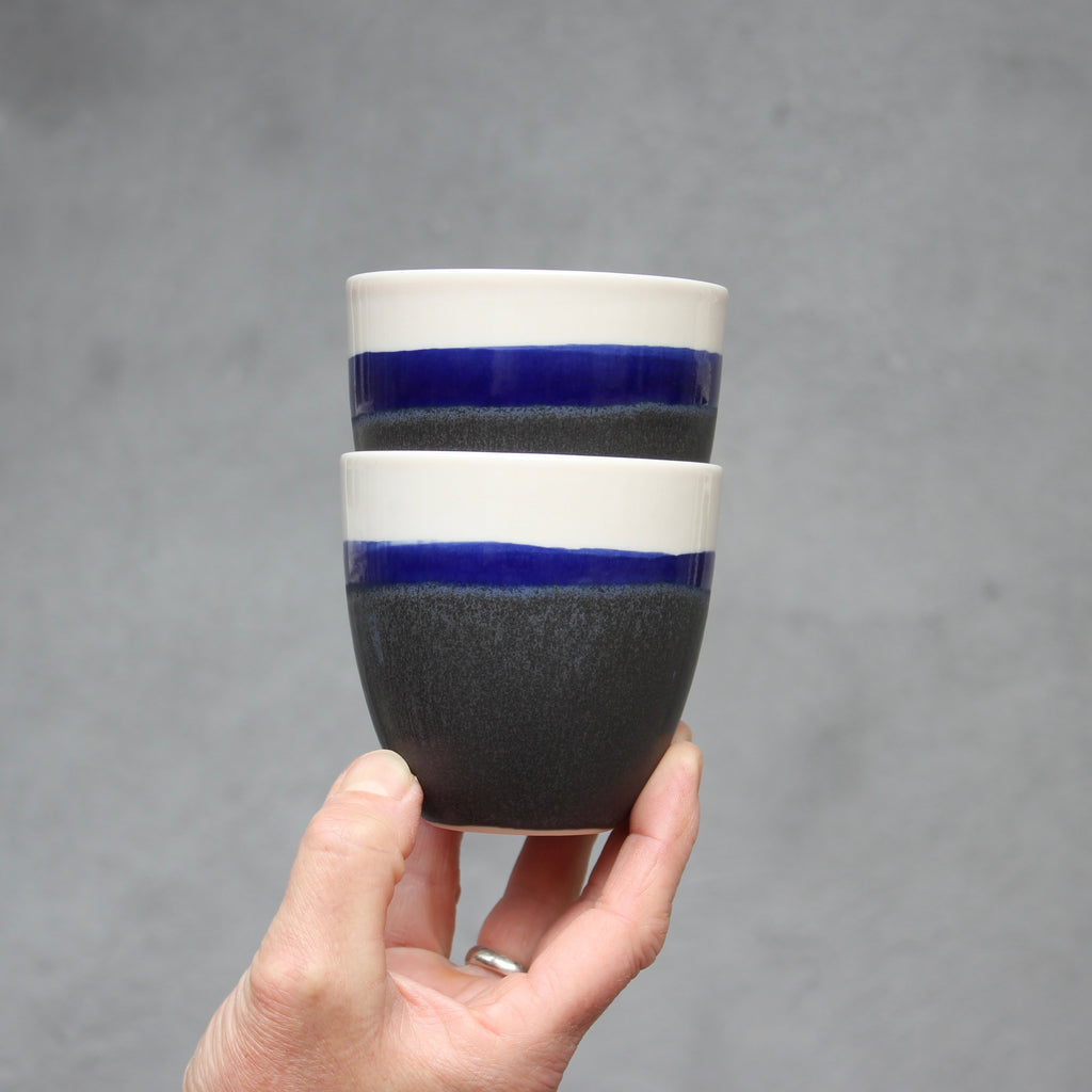 Pastello kop - Black Blue / Light Rose