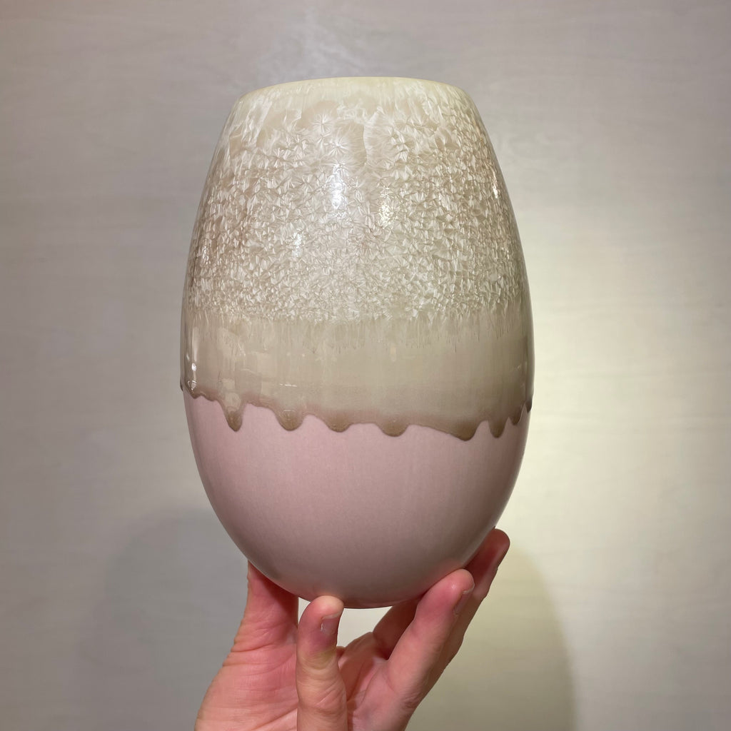 Crystal vase - Champagne Pink (2. sortering)
