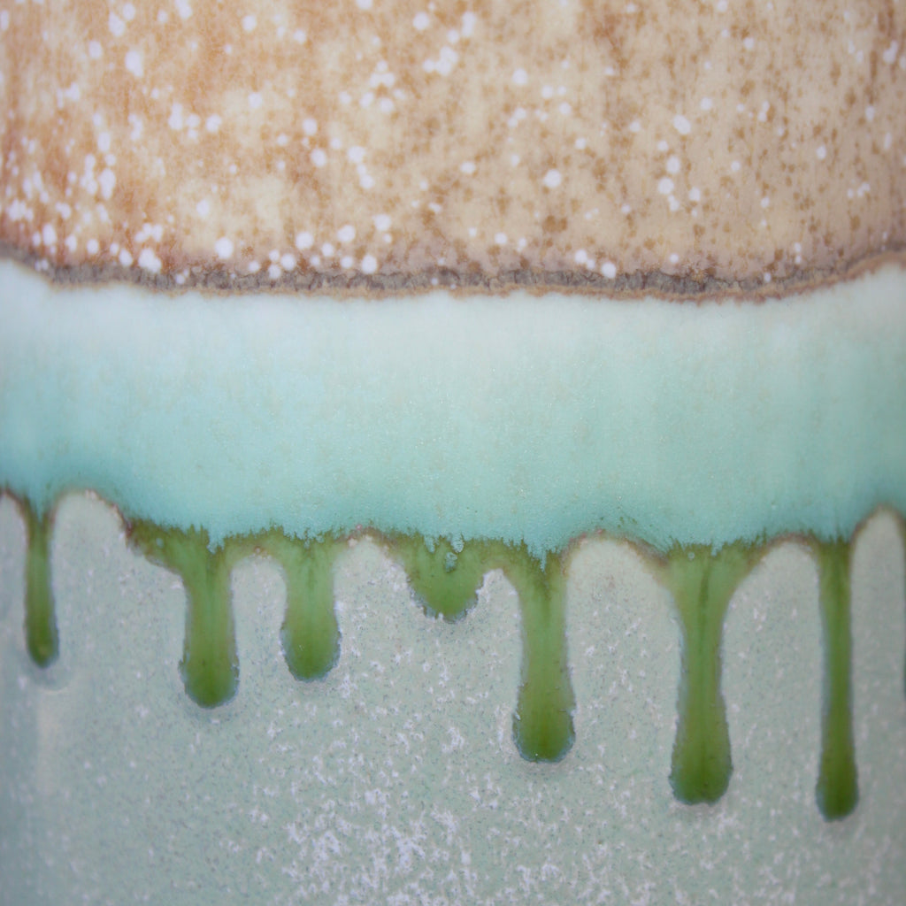 Sustain Vase - Dusty Green / Yellow Freckles
