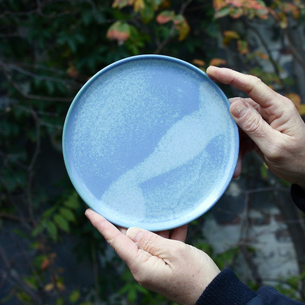 Tone tallerken, small 18 cm. - Ocean blue