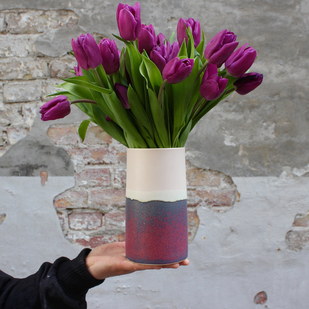 Sustain Vase - Pinkblue/Apricot