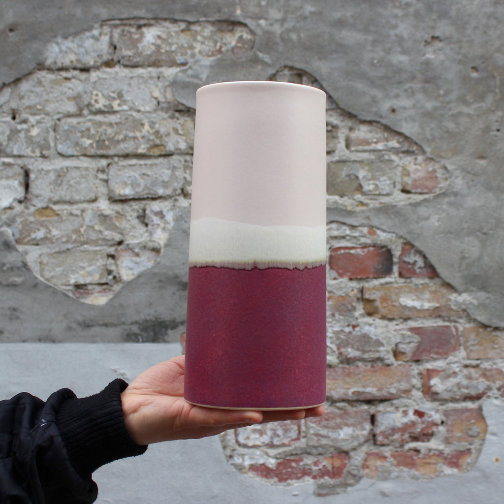 Sustainable Vase - Redblue/Nude