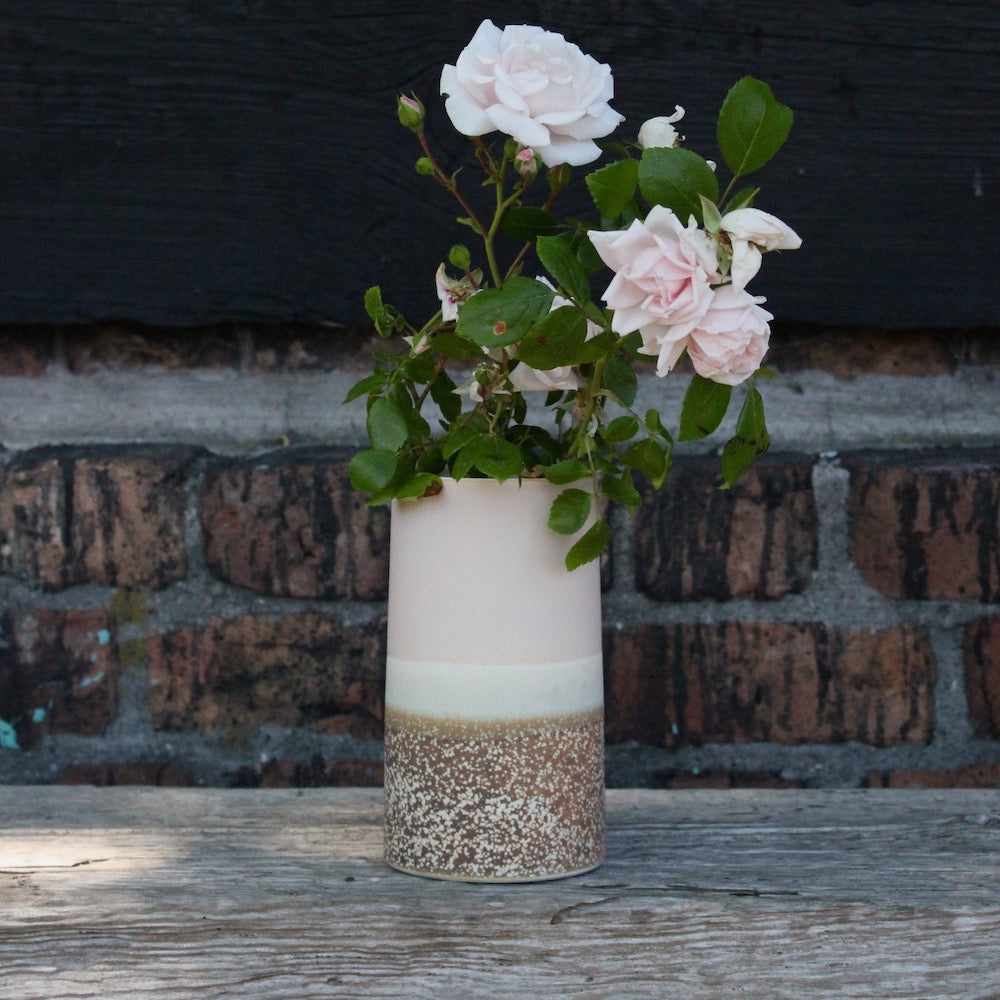 Sustainable Vase - Brown Freckles/Apricot