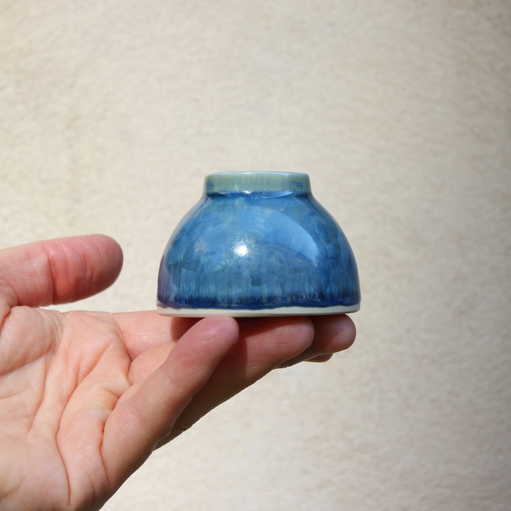 Minivase - Dark Blue Crystals