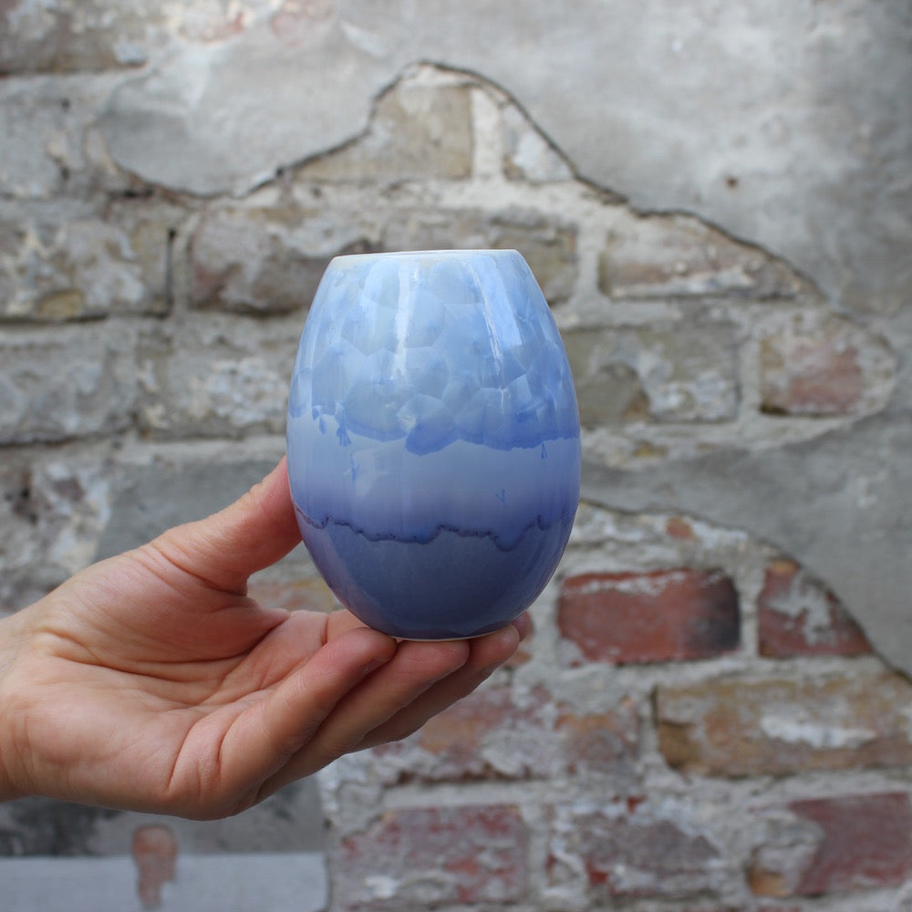 Crystal vase - Royal Blue