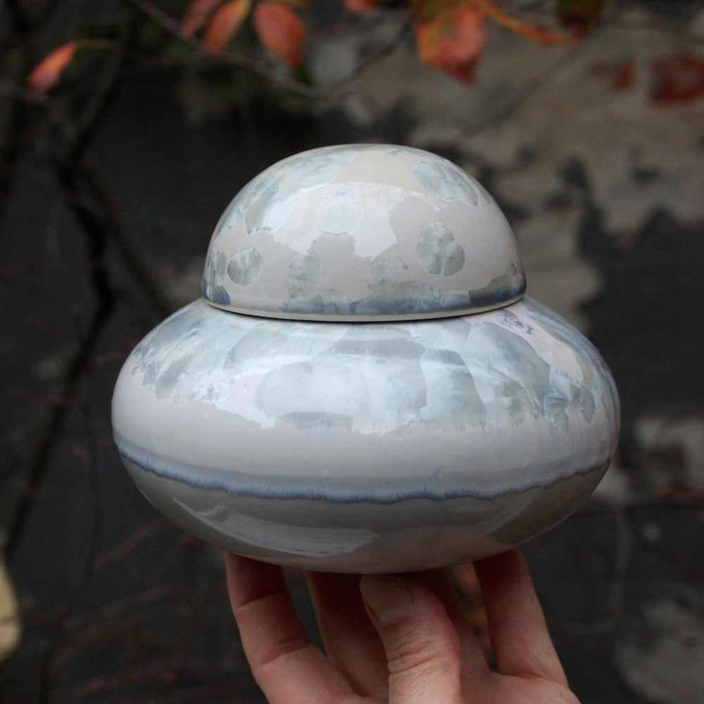 Crystal Bonbonniere - Silver