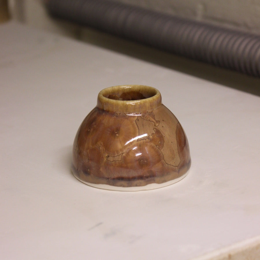 Minivase - Warm Brown Crystals