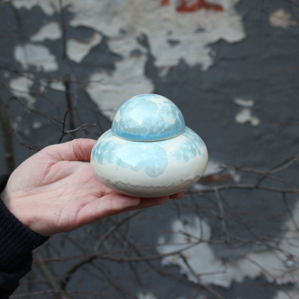 Crystal Bonbonniere - Steel Blue