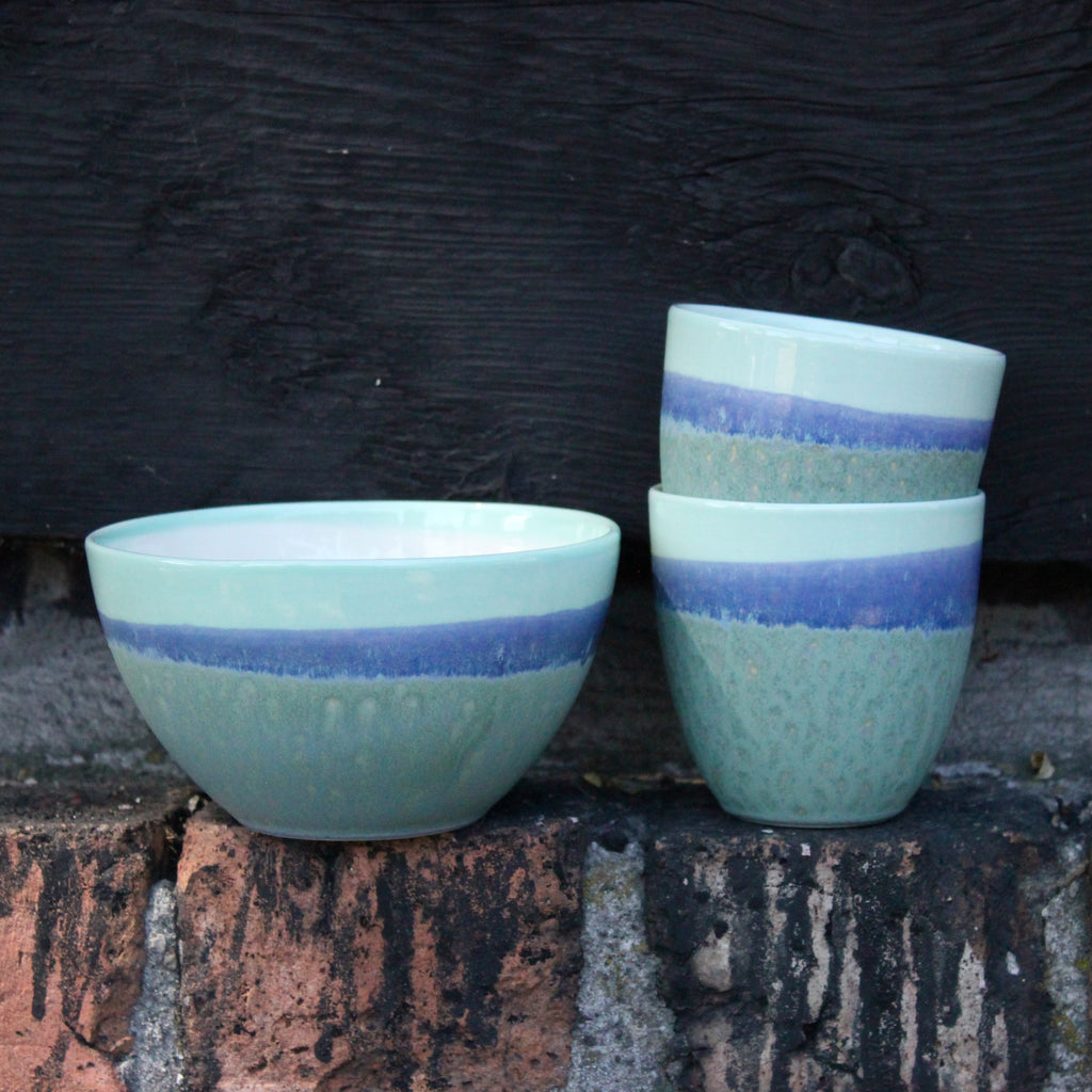 Pastello sæt - Dark Green / Sea Green