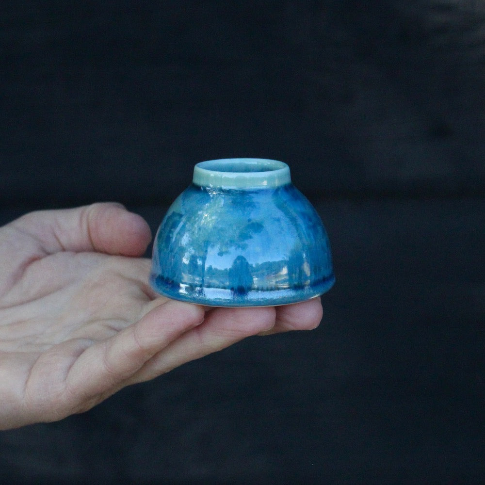 Minivase - Dark Blue Crystals