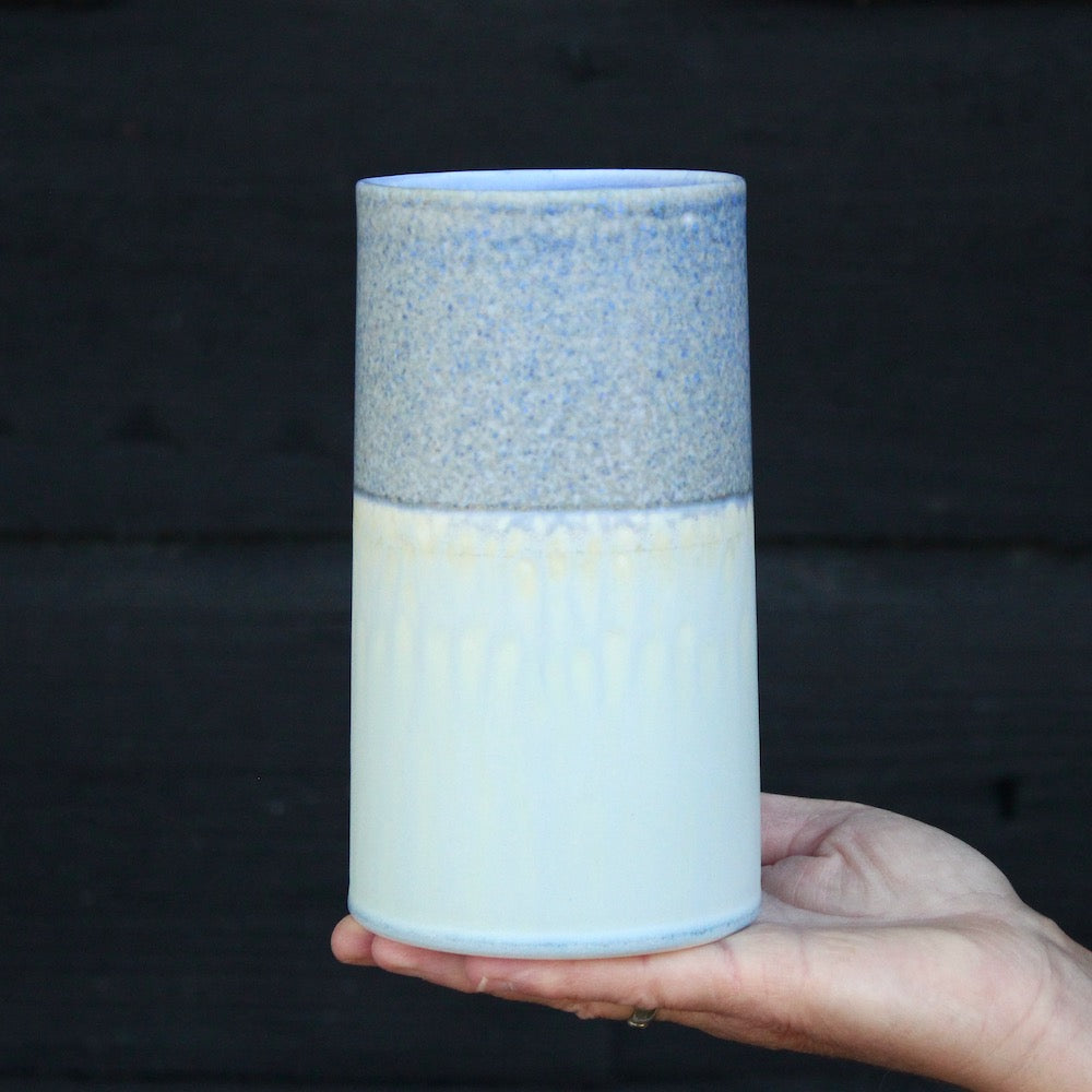 Sustainable Vase - Light Blue / Blue Freckles