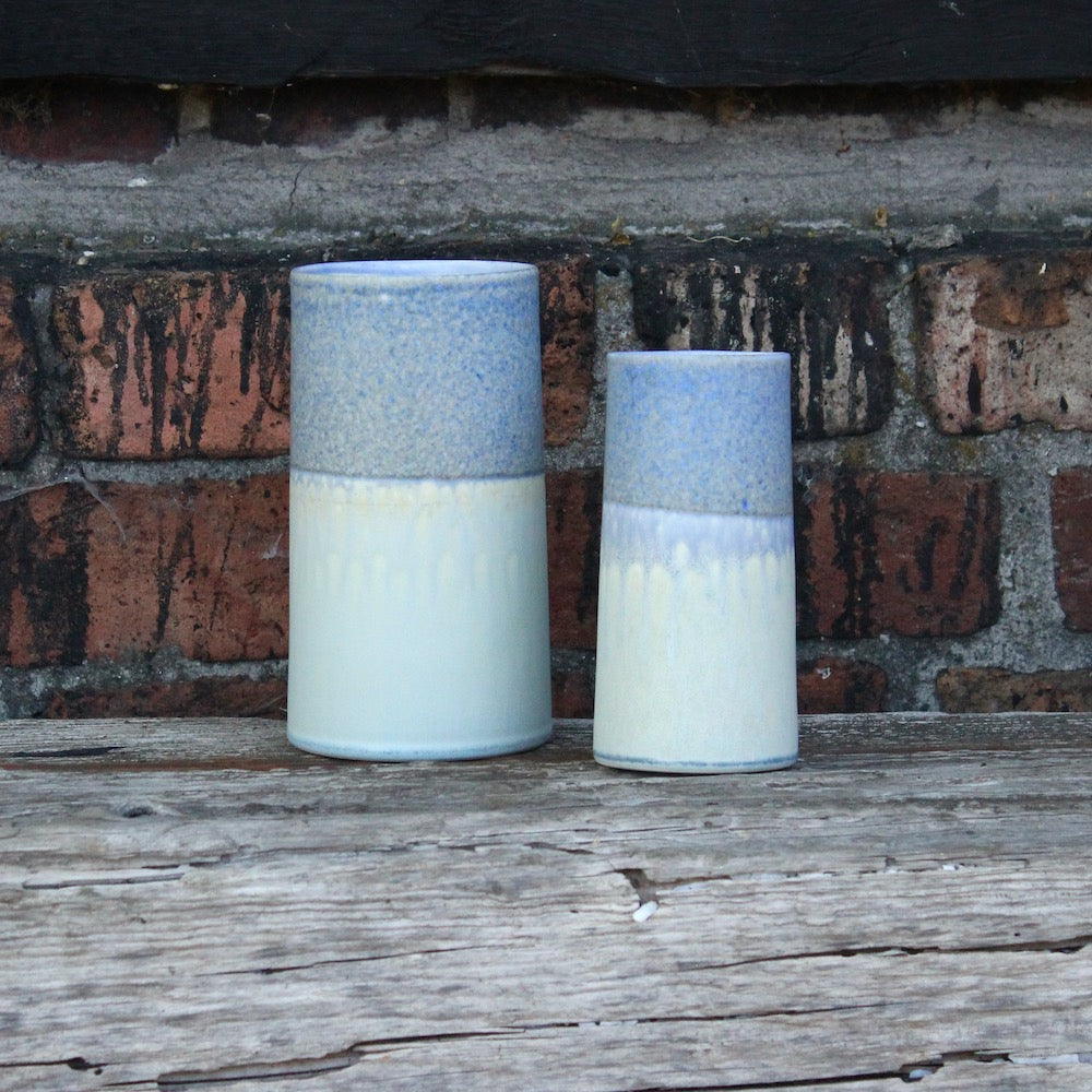 Sustainable Vase - Light Blue / Blue Freckles