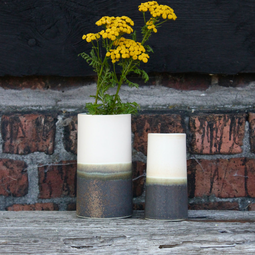 Sustainable Vase - Brown Freckles / Light Apricot