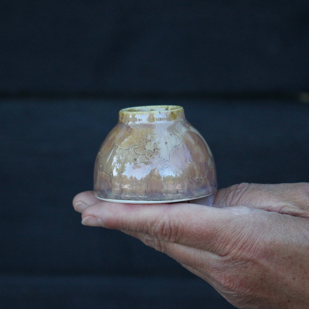 Minivase - Warm Brown Crystals
