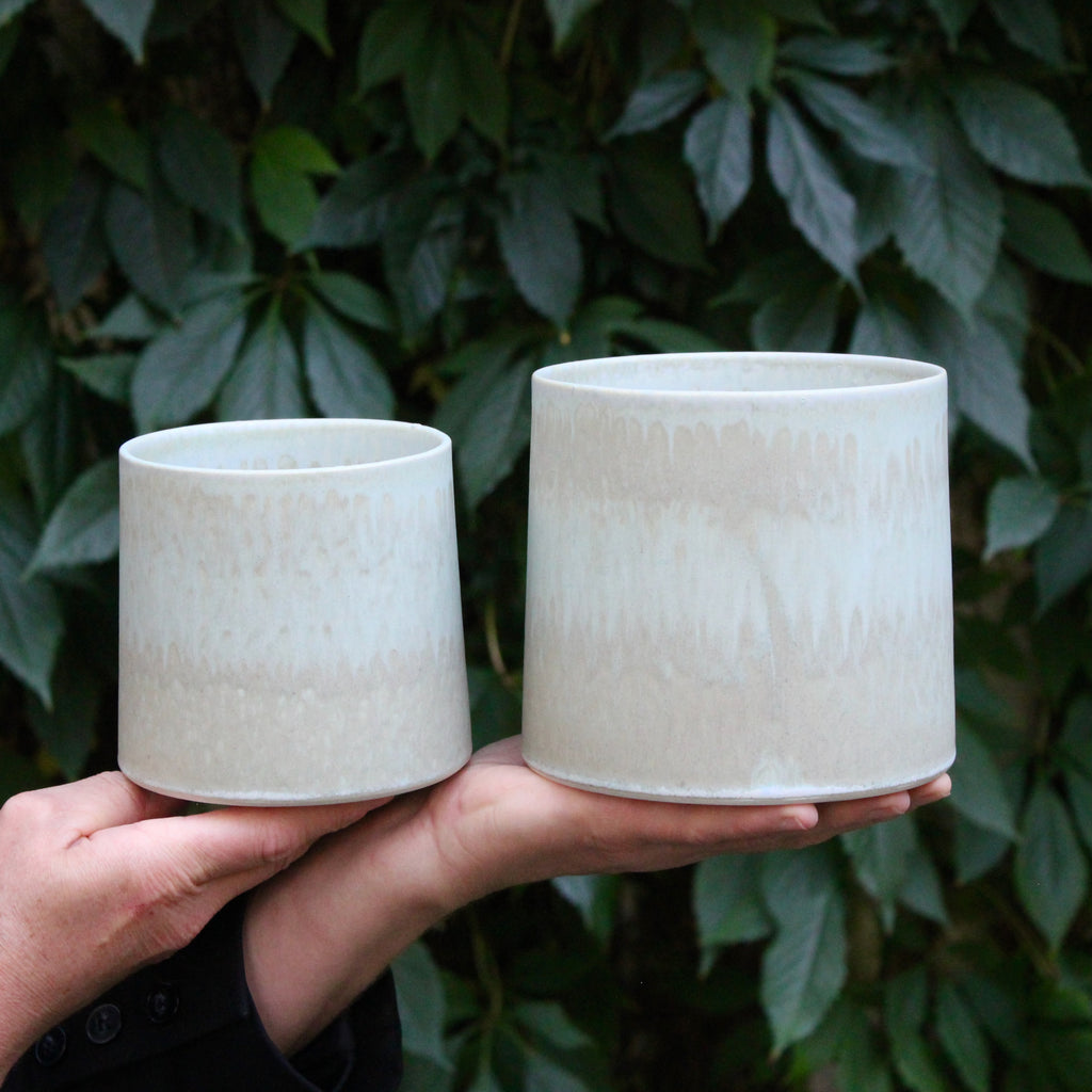 Rutile Urtepotter - sæt m. Small og Medium - light green