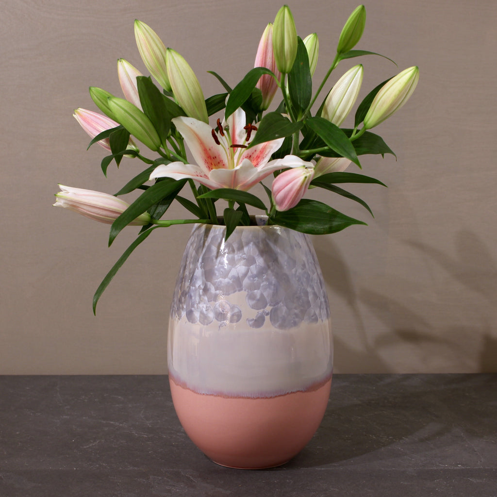 Crystal vase - Pink/Pale