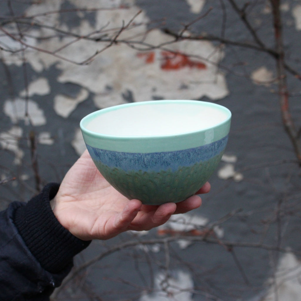 Pastello skål - Dark Green/Seagreen