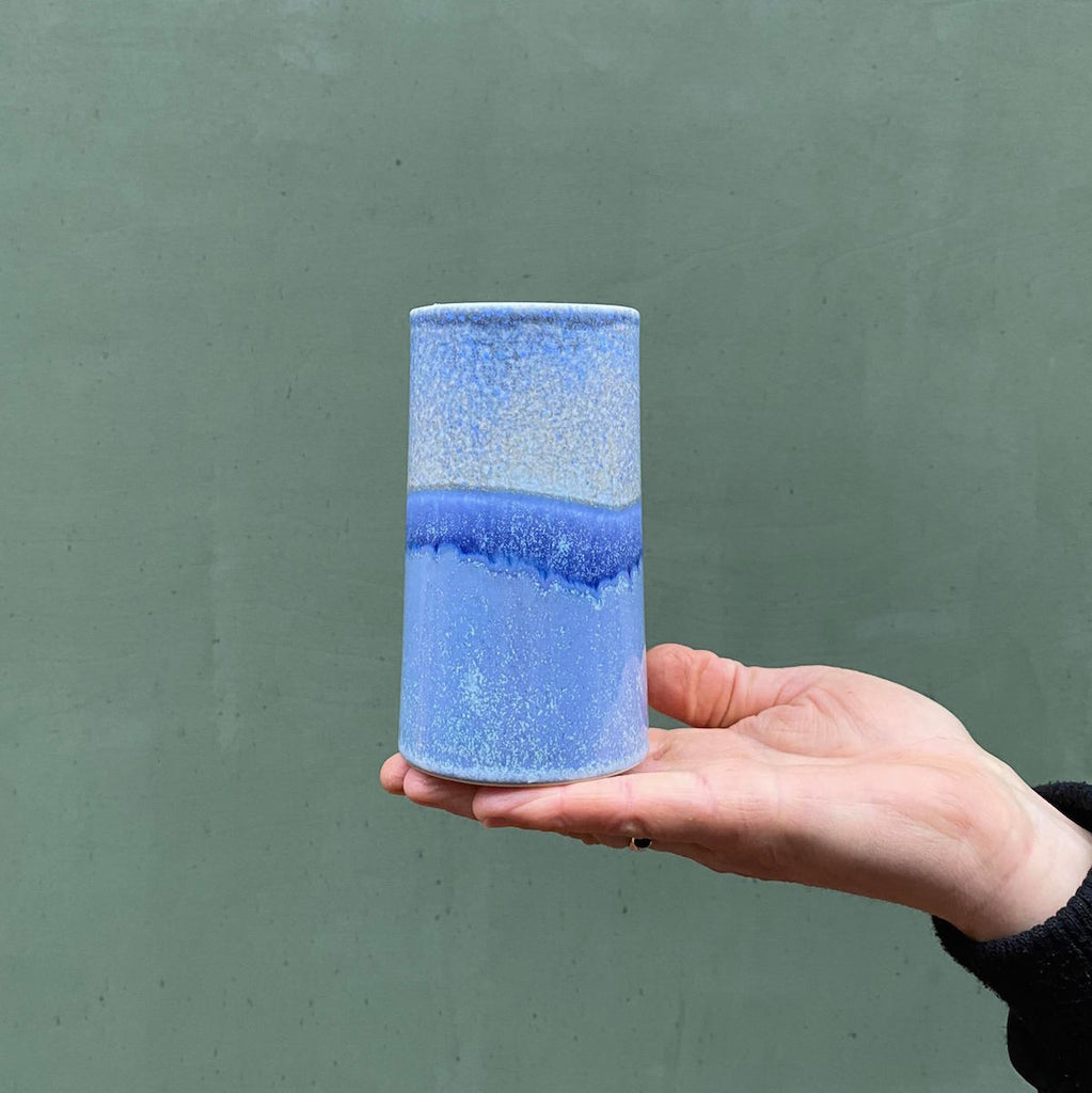 Sustainable Vase - Blue Freckles