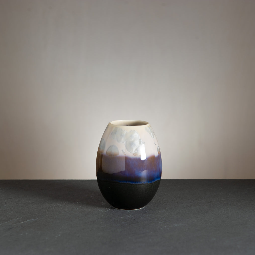 Crystal vase - Black/Pale